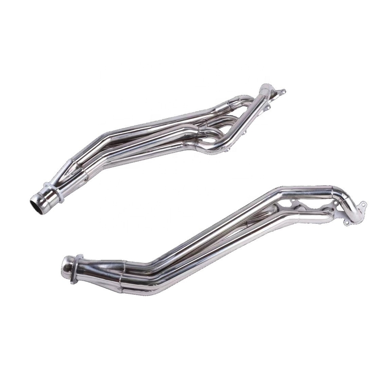 Cabecera de tubo largo de escape de acero inoxidable universal para Mustang Carro de carreras múltiple Plata Propósito de reemplazo / reparación