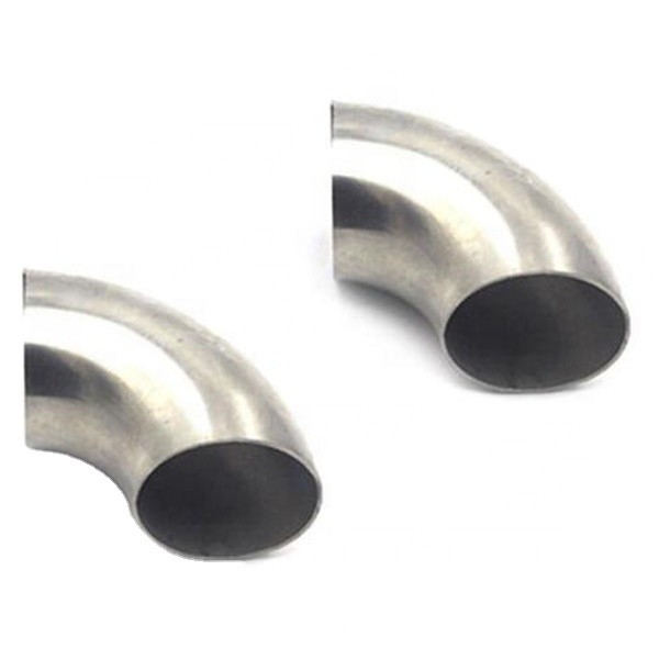 304 de acero inoxidable de grado 90 de soldadura curva de codo redonda con forma de acabado pulido de 1,5 mm de espesor de fundición