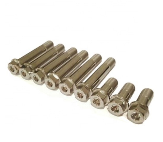 Kit de tornillos de titanio Gr5 Universal 9/16 Hex Head Radius Rod para reemplazo/reparación en vehículos múltiples