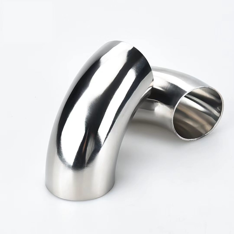 304 acero inoxidable redondo de 90 grados de soldadura de curvatura del codo para aplicaciones de alta temperatura en entornos industriales 76 mm OD