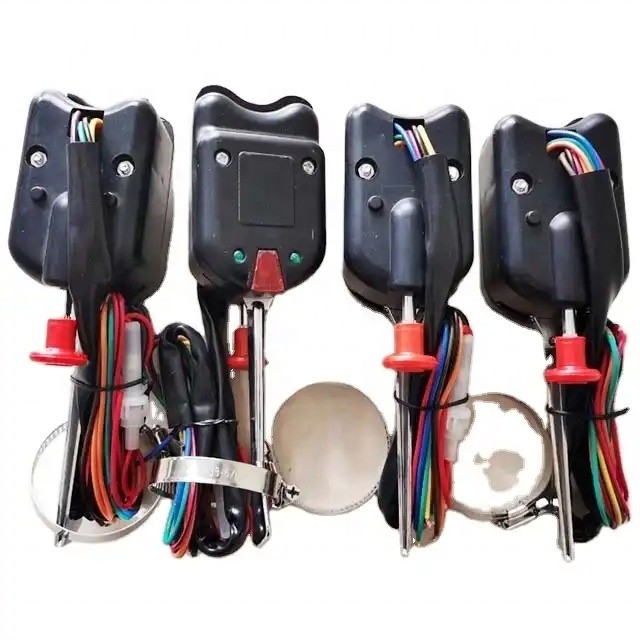 Interruptor de señal de giro de columna de cromo negro universal con perno de peligro y tamaño estándar OEM