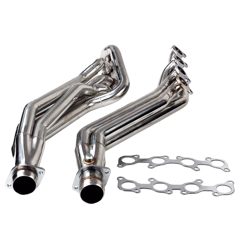 Fittings de automóviles universales Cabezones de escape de acero inoxidable tubo para Ford Mustang tubo largo múltiple V8 5.0 L diseño personalizable