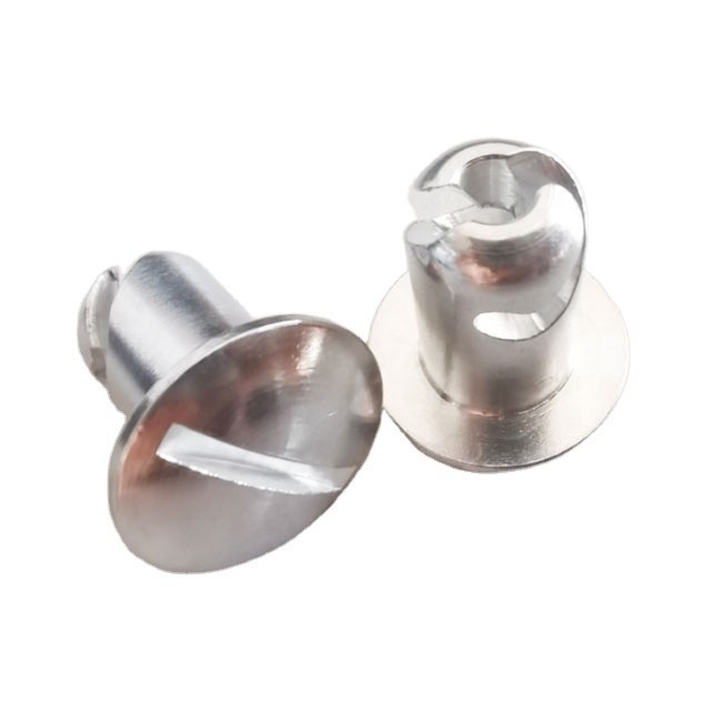 Aluminio de plata duradera universal 5/16&quot;.500&quot; 1/4 Vuelta rápida Dzus Dome Head Sprint Car para OE hecho a medida NO.