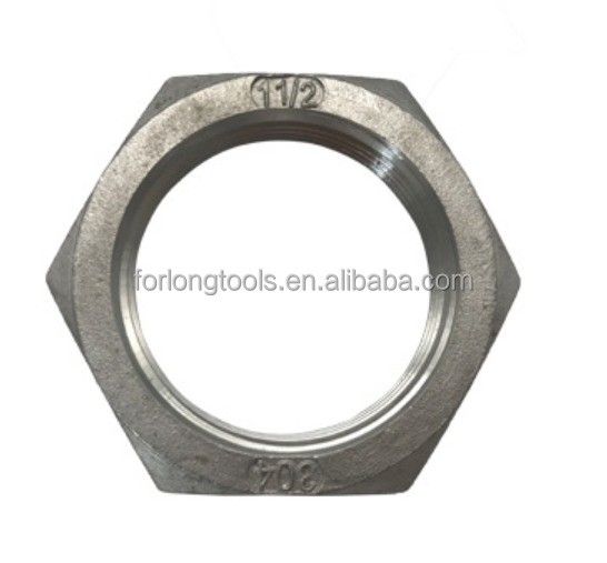 Estándar GB 5/8-18 Nut delgado de acero inoxidable Hex Jam Nut para aplicaciones industriales generales Finish natural de pulgada imperial