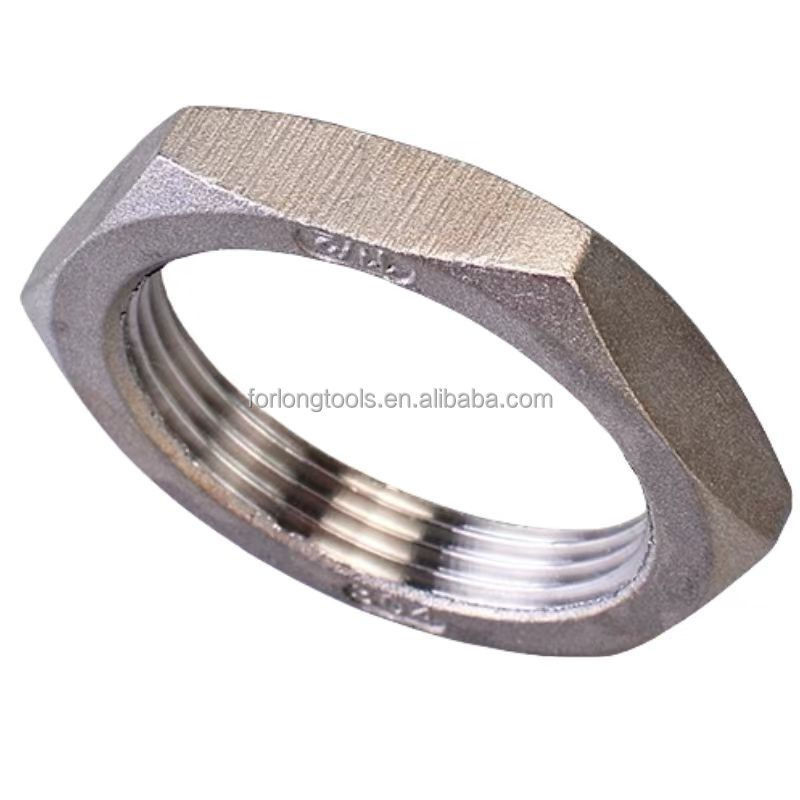 Sistema de medición de pulgadas imperiales de acero inoxidable Hex Jam Nut 7/16-20 fina Nut tamaño estándar hexágono para una fácil instalación