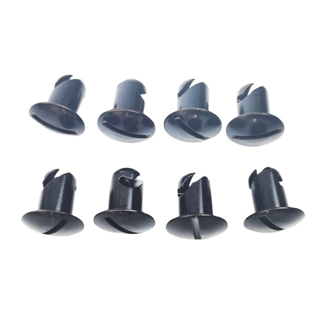 NO. de origen. Fabricado a medida negro de aluminio Dzus ranura de la cabeza del cuarto de giro sujetadores 7/16 &quot;x.500 para el año universal de montaje universal de automóviles