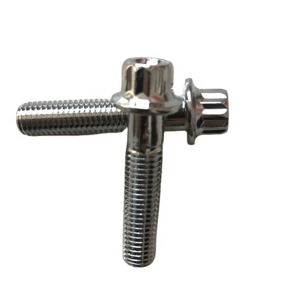 12 PT BBS RS/RX Tornos de borde dividido M7 x 32 Acero cromado para el rendimiento estándar DIN Rendimiento duradero