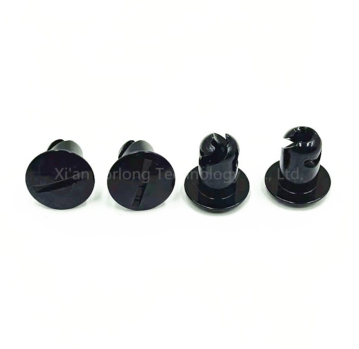 Universal Negro 7/16 &quot;x.550&quot; Aluminio Dzus Dúpulo Botones de la Cabeza La adición perfecta a su arsenal de fijación