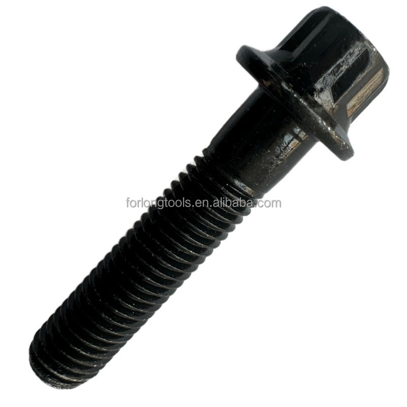 NO. estándar de OE Titanio Gr5 12 PT RS/RX Kit de aro dividido M7 x 32 Cerrojo y tuerca de brida Cerrojo negro para montaje universal de automóviles