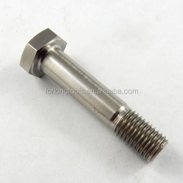 6AL-4V aleación de titanio acabado natural de cabeza hexadecimal perno 1/2 &quot;-20 x 4.5&quot; Construcción de trabajo pesado Componente esencial