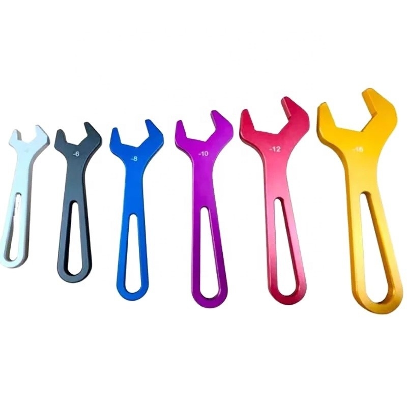Universal AN Spanner Aluminio Billet Racing Tool Sets 6 pcs Uno Kit AN4-AN16 llaves de Sprint para carreras y ajuste