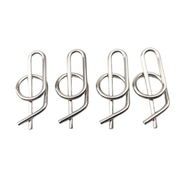 304SS Jacobs Escalera Pin Rue Clip Acero inoxidable 3/8&quot; Sprint Car Rápido de liberación Clip de pin Clevis para el ajuste universal del coche