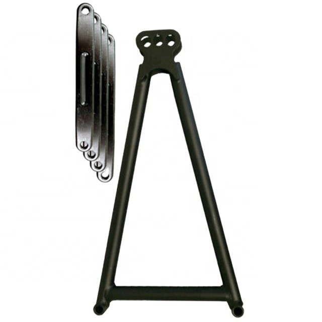 13-5/8 &quot;Cromoly 4130 Sprint Car Racing Black Jacobs Kit de escalera con correa de 7&quot;