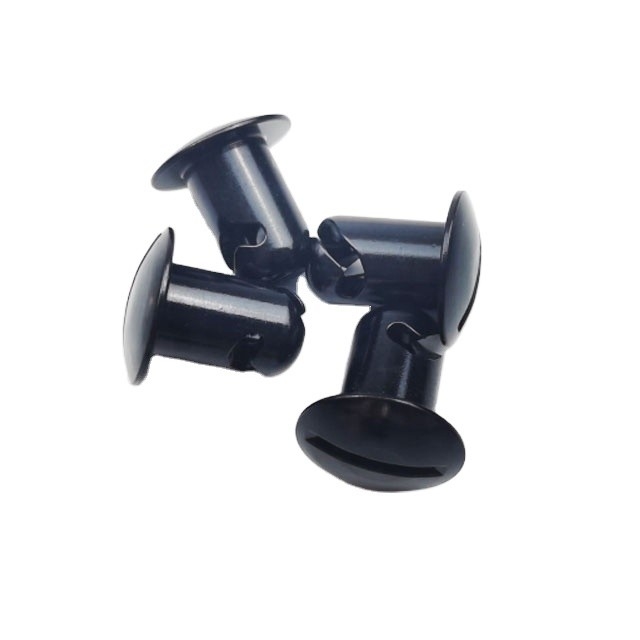 Accesorios para automóviles universales Cuarto giro negro Dzus Stud 7/16 &quot;x.600&quot; sujetador de aluminio para una fácil instalación en automóviles negros